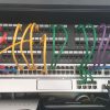 structured cablng network cabinet colourful patch cables